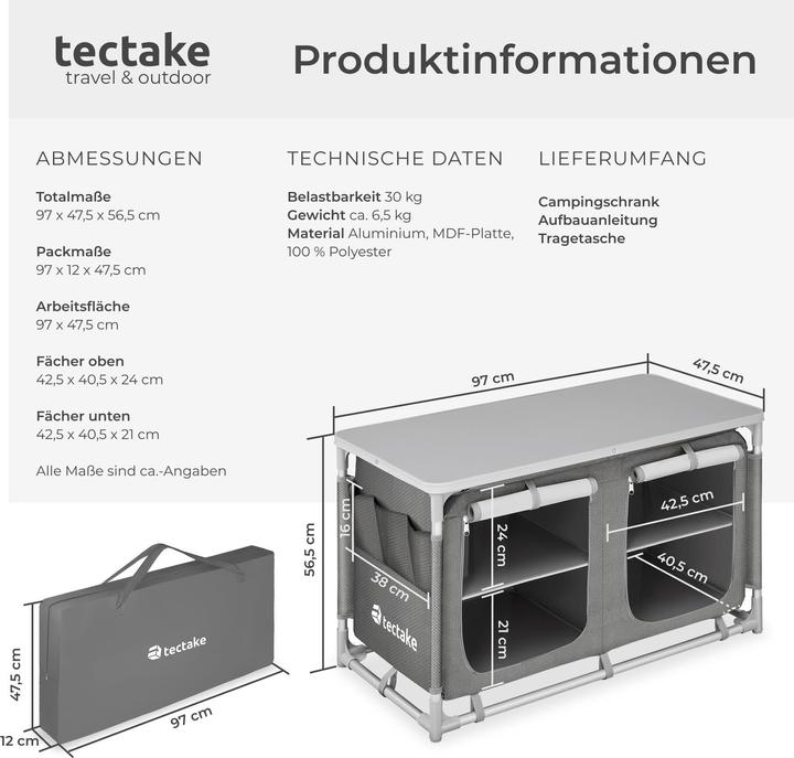 Image du produit tectake Cuisine de camping