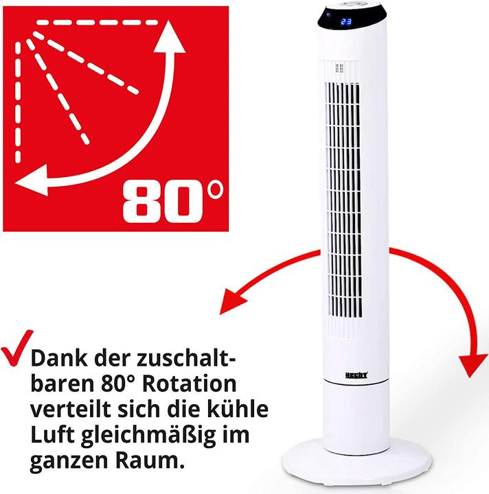 Image du produit Hecht Ventilateur de tour (50 dB)