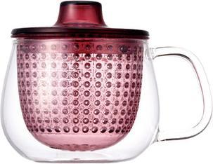 Immagine prodotto KINTO UNITEA Unimug - Tazza con colino per il tè da 350 ml Rosso vino (0.35 l)