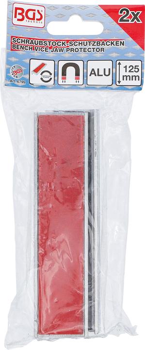 Produktbild BGS Schraubstock-Schutzbacken Aluminium Breite 125 mm 2-tlg. (125 mm)