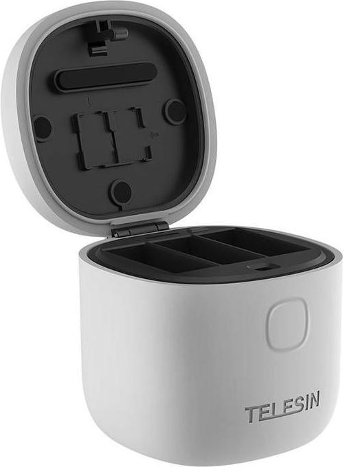Actual product image Telesin 3-slot waterproof charger Allin box for GoPro Hero 9 / Hero 10 + 2 batteries (GP-BTR-905-GY- (Hero 10, Hero 9)