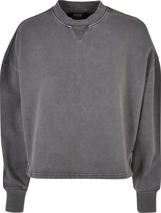 Urban Classics Ladies Heavy Terry Garment Dye Crewneck - 19387