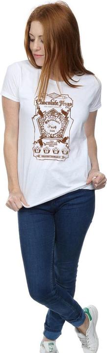 Actual product image Womens/Ladies Chocolate Frogs Mono Label Cotton T-Shirt (S)