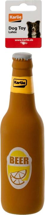 Productafbeelding Karlie Latex Hondenspeelgoed Bierfles met Squeaker in Display