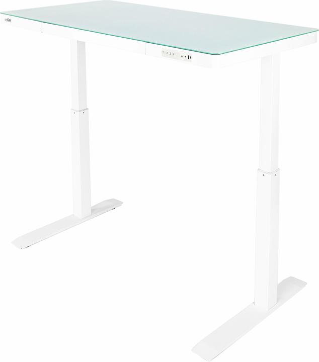 Produktbild Seville Classics Stehtisch Airlift 1.2 x 0.6 m, Weiss, Tiefe