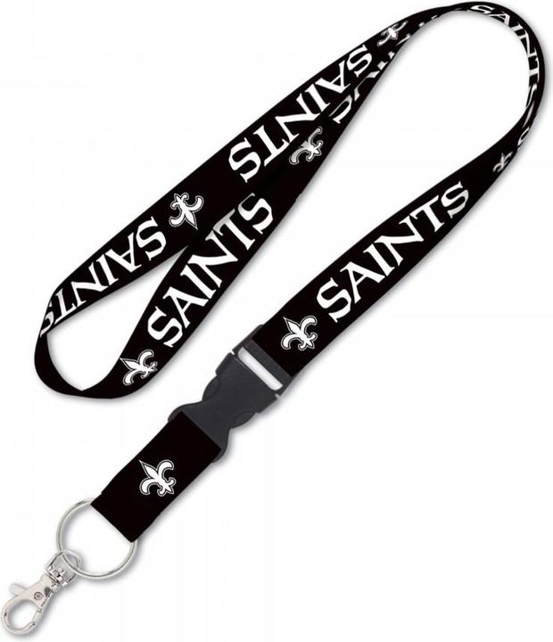 NFL New Orleans Saints Lanyard Schnalle Blackout