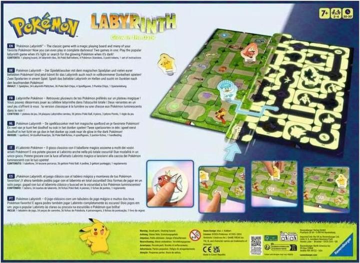 Actual product image Ravensburger Pokémon Labyrinth Glow in the Dark (Multilingual)
