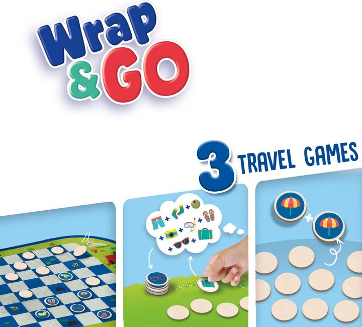 Image du produit Ses Jeux de voyage Wrap and Go, 3in1 (Anglais, Français, Néerlandais, Allemand)