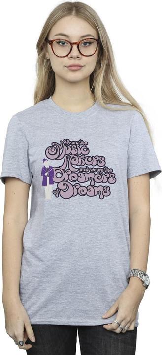 Immagine prodotto Willy Wonka & the Chocolate Factory Dreamers Text Maglietta Ampia Donna (4XL)