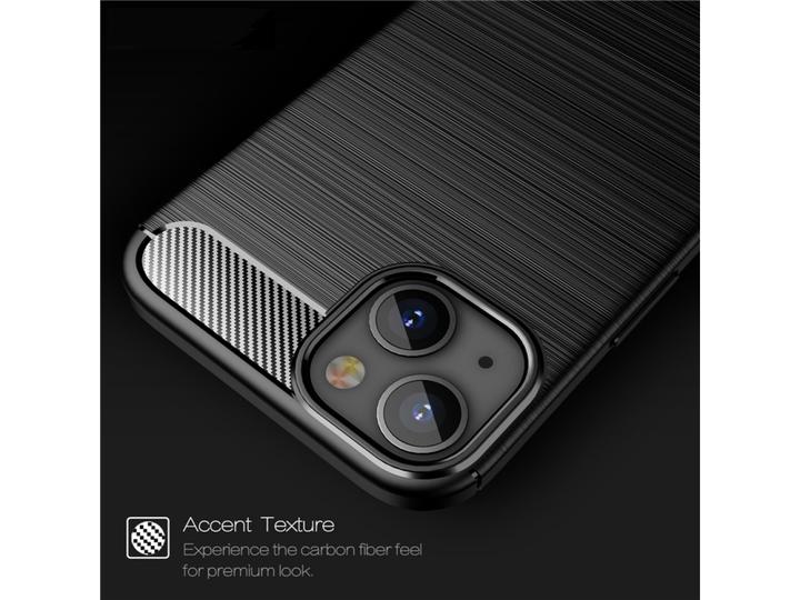 Image du produit Screenguard Apple iPhone 13 mini coque carbone brossé souple TPU (Apple iPhone 13 mini)