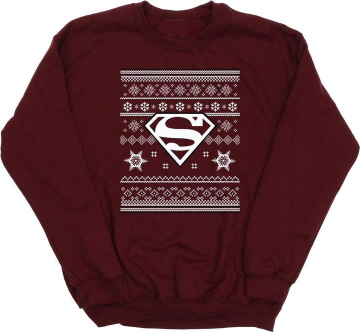 Produktbild Universal Textiles Christmas Knit Superman Sweatshirt Jungen (140, 146)
