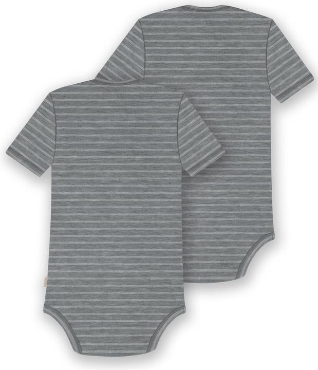 Produktbild Normani 2er Set Baby Merino Body Kurzarm „Tauranga" - 9289 (56)