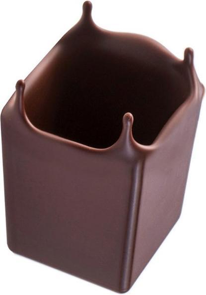 Actual product image Martellato Chocolate mold dessert bowl square, high