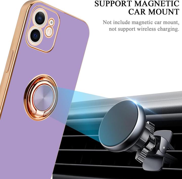 Image du produit Cadorabo Étui pour Apple iPhone 12 en TPU avec protection pour appareil photo et anneau LM089 Style (Apple iPhone 12)