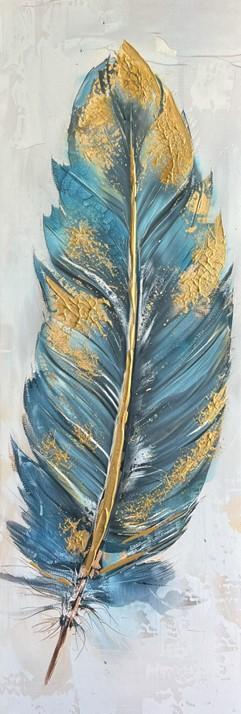 Immagine prodotto Styler Dipinto a mano 30x90 Piuma (30 x 90 cm)