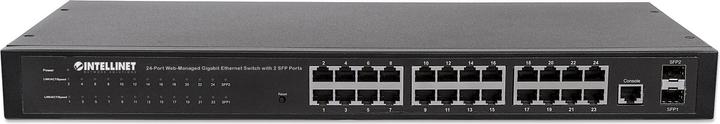 Image du produit Intellinet Commutateur Gigabit Ethernet 24 ports géré par le Web avec 2 ports SFP 24 ports RJ45 10/100/1000 (24 Ports)