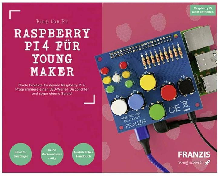 Produktbild Franzis Raspberry Pi4 für Young Maker