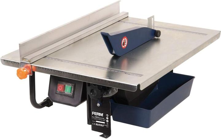Actual product image Ferm Tile cutter 900W - 2950/min - 200mm diamond disc - Water-cooled saw blade - 0-45 degrees