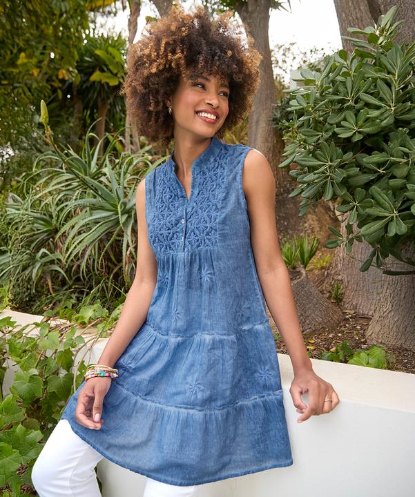 Immagine prodotto Joe Browns Floral Embroidered Sleeveless Tunic (40)