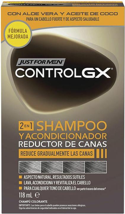 Produktbild Just For Men CONTROL GX champú reductor de canas con acondicionador 118 ml (118 ml, Flüssiges Shampoo)