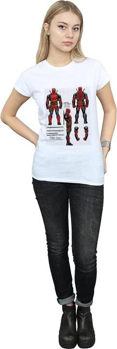 Actual product image Womens/Ladies Deadpool Action Figure Plans Cotton T-Shirt (L)