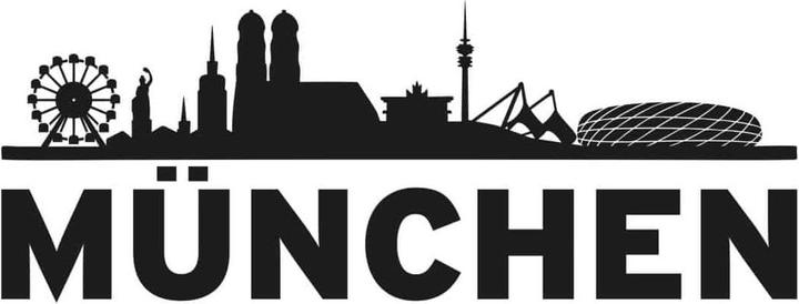 Actual product image FC Bayern München FC Bayern Skyline - My club with logo coloured (60 x 23 cm)