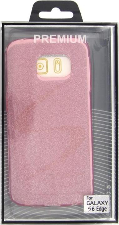 Produktbild OEM TPU Case Glitter Samsung Galaxy S6 Edge pink (Samsung Galaxy S6 Edge)