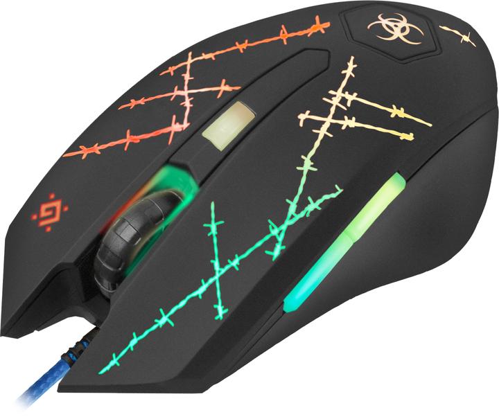 Produktbild Defender Forced GM-020L Maus Beidhändig USB Typ-A Optisch 3200 DPI (Kabelgebunden)