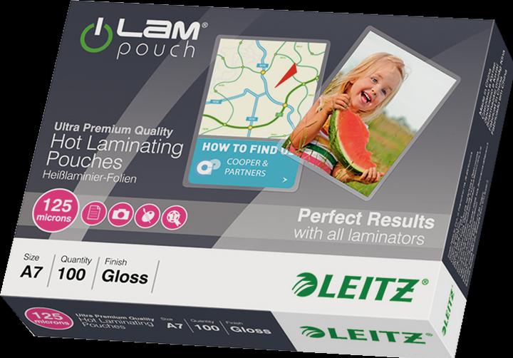 Image du produit Leitz Pochette de plastification (A7, 100 pièce(s), 125 µm)
