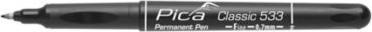 Actual product image Pica Permanent marker CLASSIC black Line width 0.7 mm Round tip (Black, 0.70 mm, 1 x)
