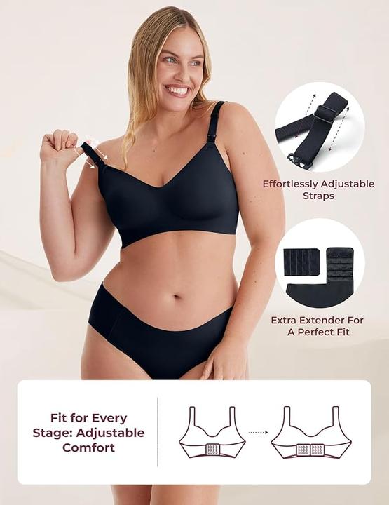 Produktbild Momcozy Nursing Bra black M (M)