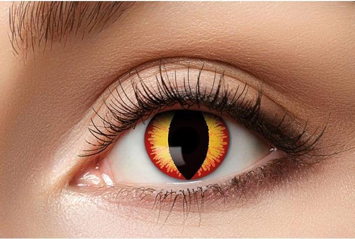 Produktbild Fasnacht Kontaktlinsen Saurons Augen (Gelb, Orange)
