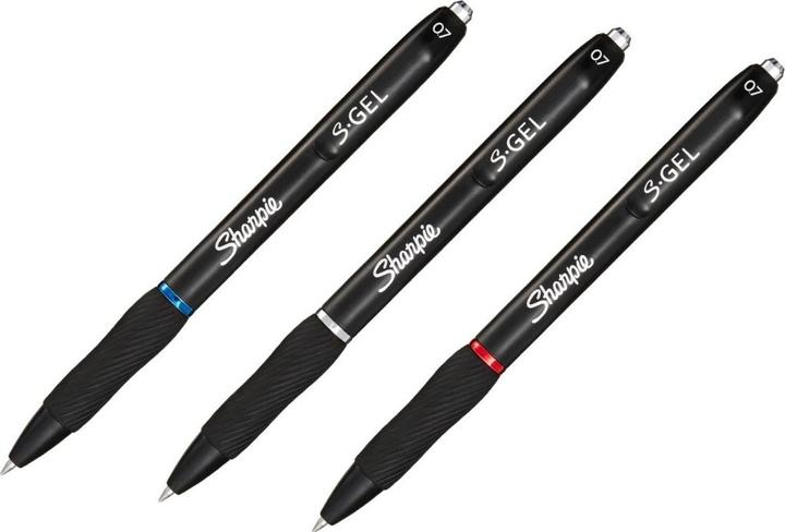 Produktbild Sharpie Gelschreiber 0.7 mm, 3 Stück (Blau, Schwarz, Rot, 3 x)