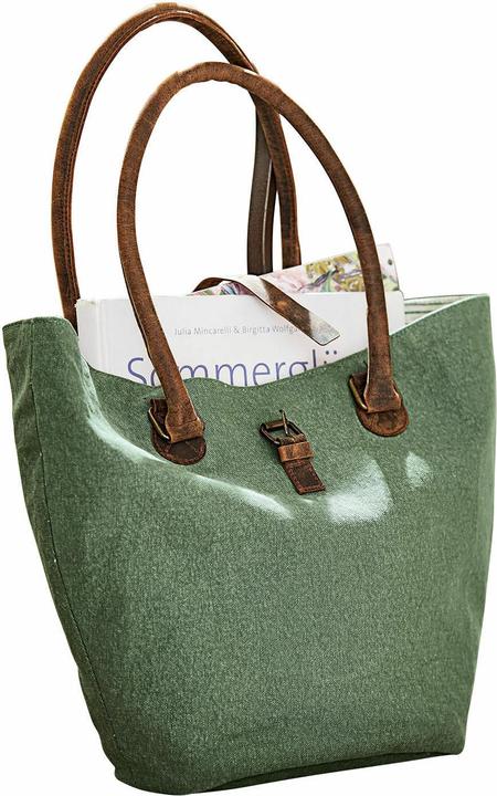 Produktbild Loberon Tasche Ambre grün/braun