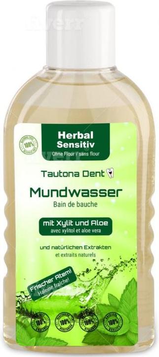 Tautona Mundwasser Herbal Sensitiv mit Xylit + Aloe (460 ml, Mundwasser)