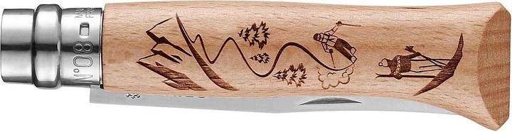 Actual product image Opinel 002188Knife No. 8 GRAVING SKI (8.50 cm)