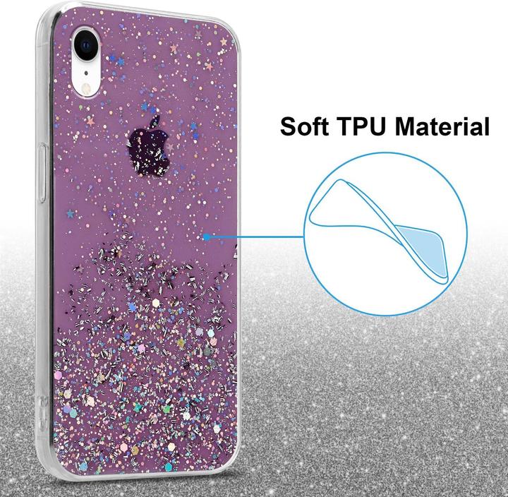 Image du produit Cadorabo Couverture TPU paillettes scintillantes (Apple iPhone XR)
