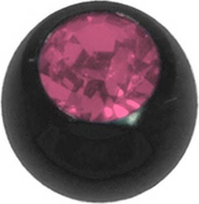 Immagine prodotto Bijouteria Piercing (Cristallo premium, Acciaio chirurgico 316L, Rivestimento PVD (nero))
