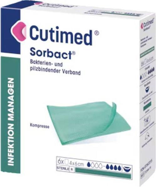 Image du produit BSN Compresse Cutimed Sorbact 4x6cm bactéricide stérile 5 pces