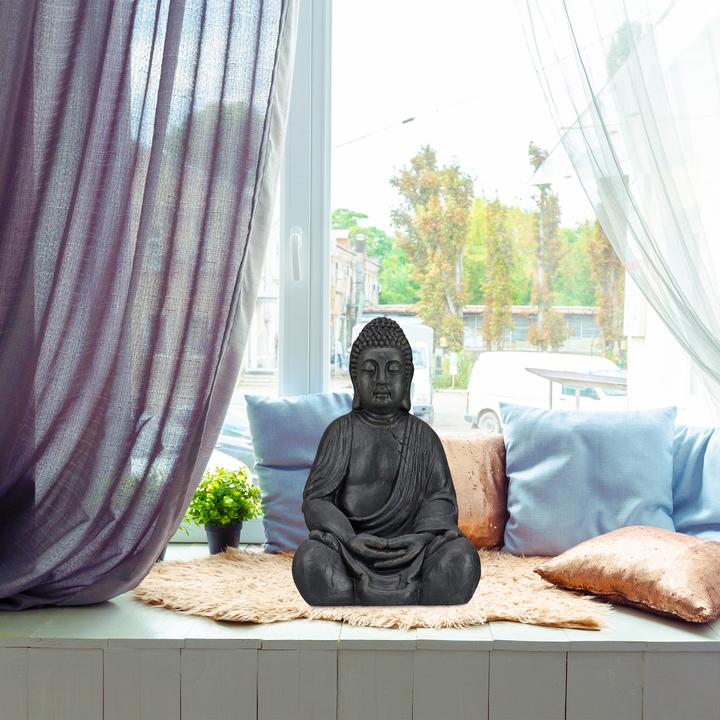 Actual product image Relaxdays Buddha Figurine Ceramic 50 cm
