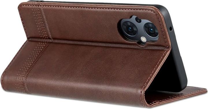 Produktbild Cover-Discount OPPO Reno8 Lite - Stand Flip Case Hülle braun (Oppo Reno 8 Lite 5G)