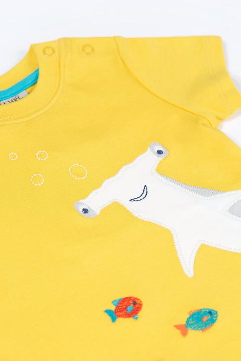 Immagine prodotto Frugi Maglietta da bambino Dandelion/Shark (86, 92)