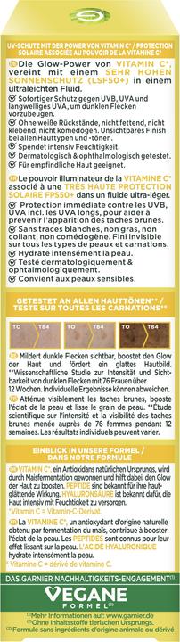 Image du produit Garnier Bright Complete (40 ml, Fluide visage, SPF 50+)