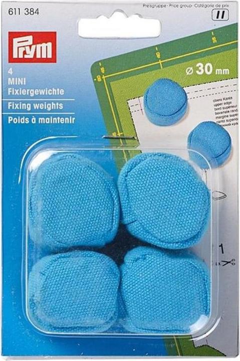 Image du produit Prym Poids de fixation MINI, bleu 30 mm, carte 4 pcs.