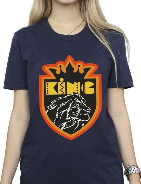 Actual product image Disney Womens/Ladies The Lion King Crest Cotton Boyfriend T-Shirt (S)