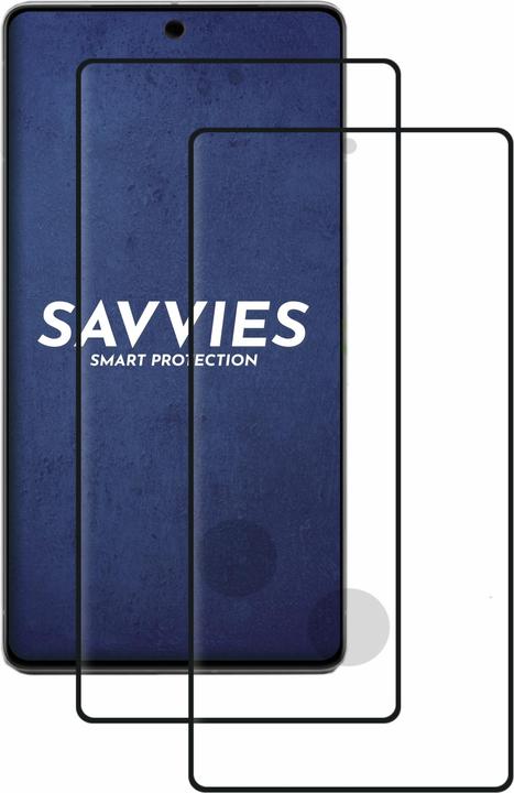 Productafbeelding Savvies Schermbeschermer van volledig gepantserd glas (2 Stuk, Google Pixel 7 Pro)