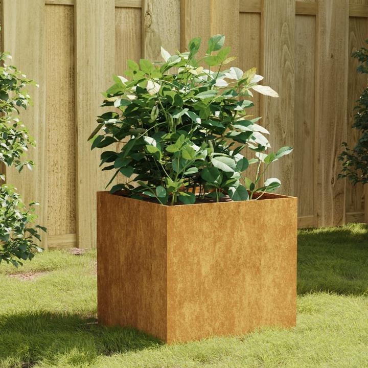 Immagine prodotto VidaXL Pflanzkübel 40x41x40 cm Cortenstahl, Farbe: Rostig