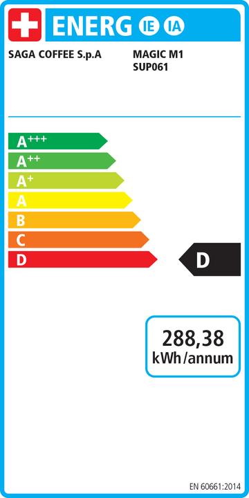 Energie-Label Saeco Magic M1