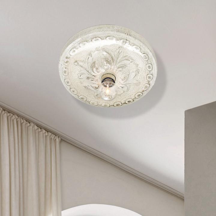 Immagine prodotto Loberon Lampada da parete e soffitto Mangaire bianco antico (E27)
