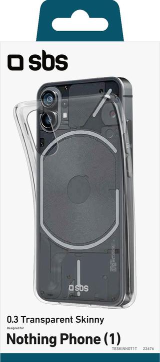 Actual product image SBS Skinny cover til Nothing Phone (1)®. Gennemsigtig (Nothing Phone (1))